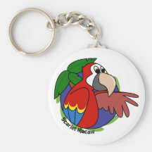 Llavero tropical del Macaw del escarlata