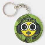 Llavero verde de EEKit del VIDEOJUGADOR que fuma