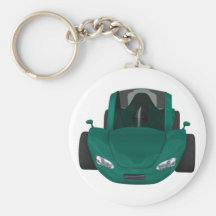 Llavero verde del coche de competición