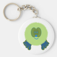 Llavero verde y azul de Pom Pom PAL