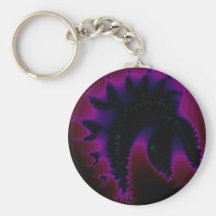 Llavero violeta del fractal del casco