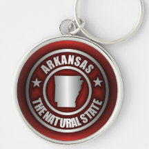 Llaveros de acero de "Arkansas" (rojos)