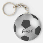 Llaveros de plata adaptables del balón de fútbol