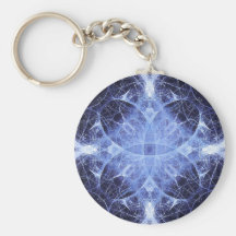 Llaveros góticos azules de princesa Fractal