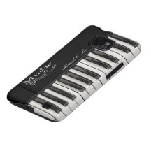 Llaves brillantes personalizadas del piano galaxy SII funda