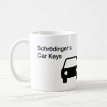 Llaves del coche de Schrodinger Tazas De Café