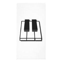 Llaves del piano tarjetas fotográficas 