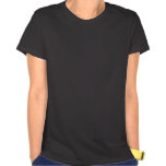 Llaves del piano y notas de oro de la música camiseta
