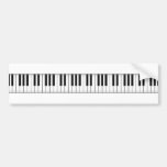 Llaves del teclado/del piano: pegatina de parachoque