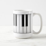 Llaves del teclado/del piano: taza de café