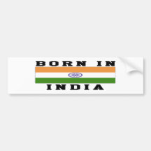 Llevado en la India Etiqueta De Parachoque