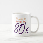 Llevado en los años 80 taza de café