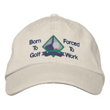 Llevado Golf, forzado trabajar Gorra De Beisbol