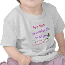 Lleve una letra de amor a la mamá camiseta