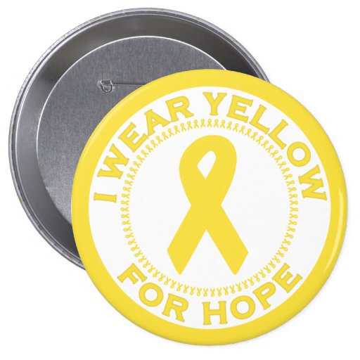 Llevo el amarillo para la esperanza pin