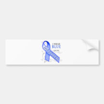 Llevo el azul para mi madre etiqueta de parachoque