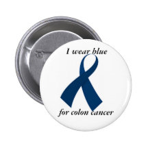 Llevo el botón azul pin