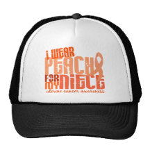 Llevo el melocotón para mi cáncer uterino de la so gorro de camionero