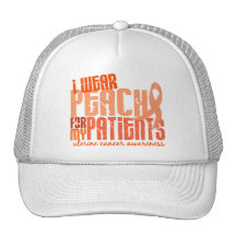 Llevo el melocotón para mi cáncer uterino de los p gorra