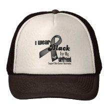 Llevo el negro para mi cáncer de piel de la novia gorro de camionero