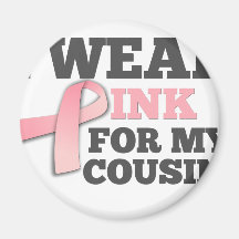 LLEVO el ROSA PARA MI conciencia del cáncer de pec Iman De Frigorífico