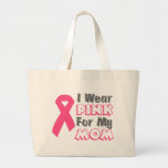 Llevo el rosa para mi mamá (versión B) Bolsa De Mano
