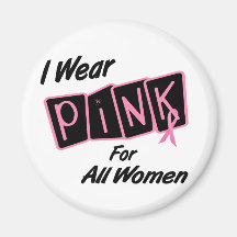 Llevo el rosa para todas las mujeres 8 camisetas d imán