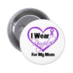 Llevo la cinta de Purple Heart - mamá Pins
