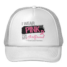 Llevo la cinta rosada para mi cáncer de pecho de l gorras