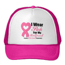 Llevo la cinta rosada para mi novia gorra