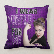 Llevo la púrpura para mi YO ALMOHADA