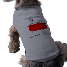 Llevo siempre rojo camisetas de perrito
