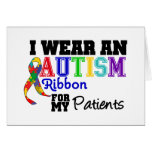 Llevo una cinta del autismo para mis pacientes felicitacion 