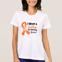 Llevo una cinta para alguien cáncer de piel especi camiseta