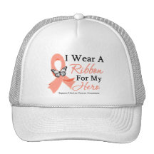 Llevo una cinta para mi cáncer uterino del HÉROE Gorro