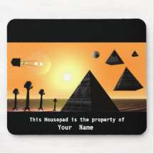 Llover las pirámides Mousepad Alfombrilla De Ratón
