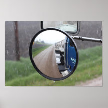 Lluvia de la carretera nacional impresiones
