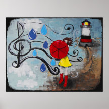 Lluvia del verano poster
