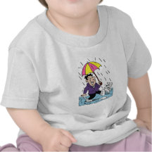Lluvioso-Estación (blanca) Camisetas
