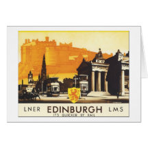 LNER Edimburgo LMS es más rápido por el carril Tarjetón