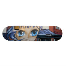 Lo bonito a los ojos azules - monopatín personalizado