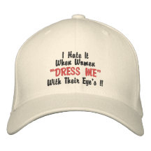 Lo odio cuando las mujeres "ME VISTEN" con su E… Gorra Bordada