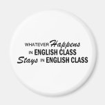 Lo que sucede - clase de inglés imán de nevera
