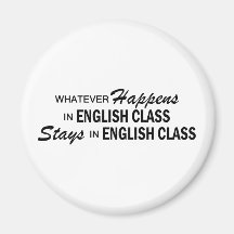 Lo que sucede - clase de inglés imán de nevera