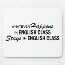 Lo que sucede - clase de inglés tapete de ratón