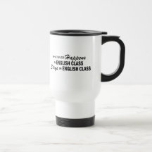 Lo que sucede - clase de inglés tazas de café