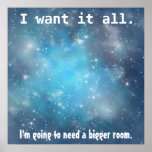 Lo quiero todo el poster del espacio