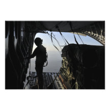 Loadmaster de la fuerza aérea de los E.E.U.U. Impresion Fotografica