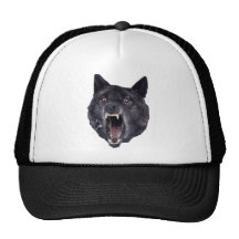 Lobo de la locura gorros bordados