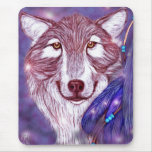 Lobo del caminante del alcohol tapete de ratones